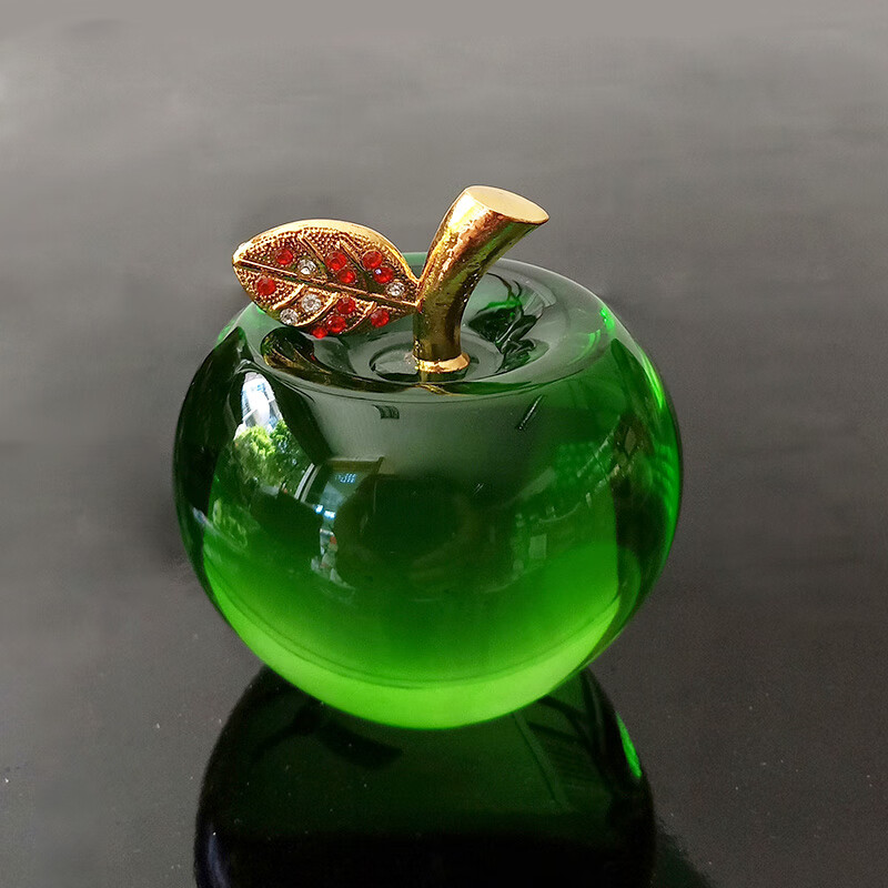 佳第圣诞节礼物加大号水晶苹果创意平安果加工地礼盒装漂亮摆件 70