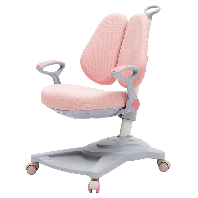 八九间米粒生活儿童学习椅 小学生写字椅 家用书房座椅桌椅可升降椅子粉色