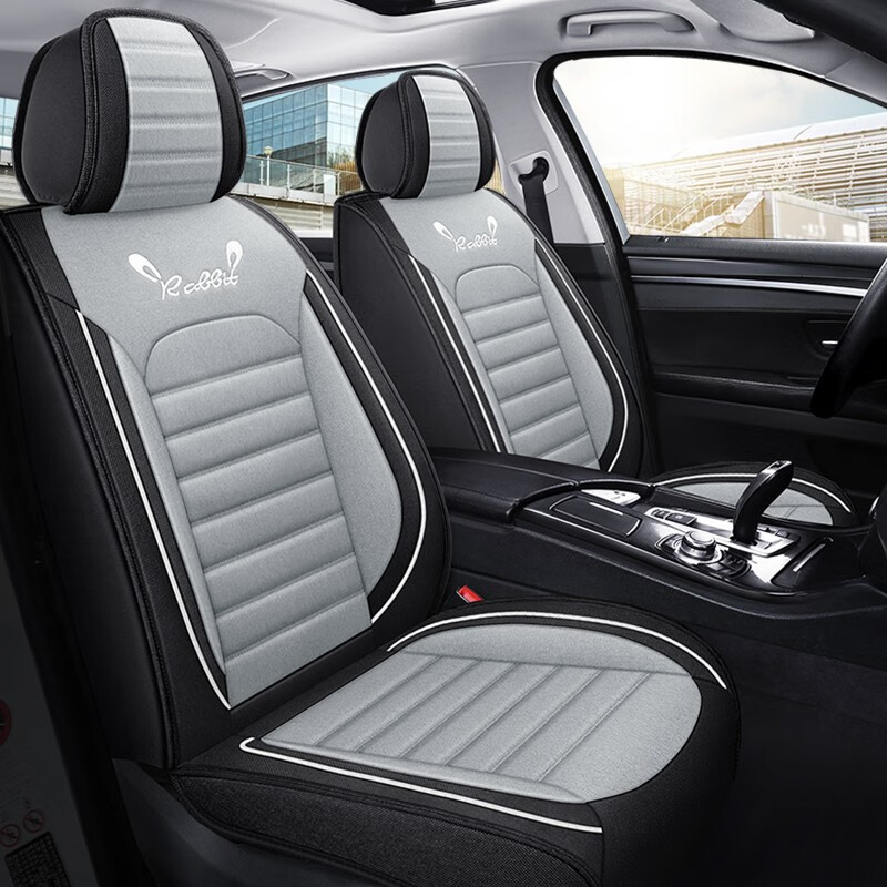 5t手自动挡亚麻车套全包四季 灰色布艺标准版五座