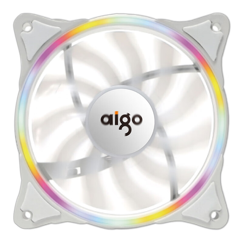 爱国者（aigo）冰塔V240 白色 彩虹版一体式水冷CPU散热器(PWM智能温控风扇/全平台支持/附硅脂）