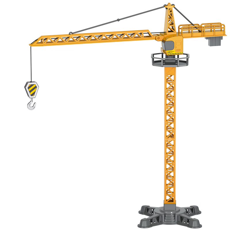 钢力威儿童合金工程车玩具仿真模型车滑行挖掘机男孩礼物 合金塔吊