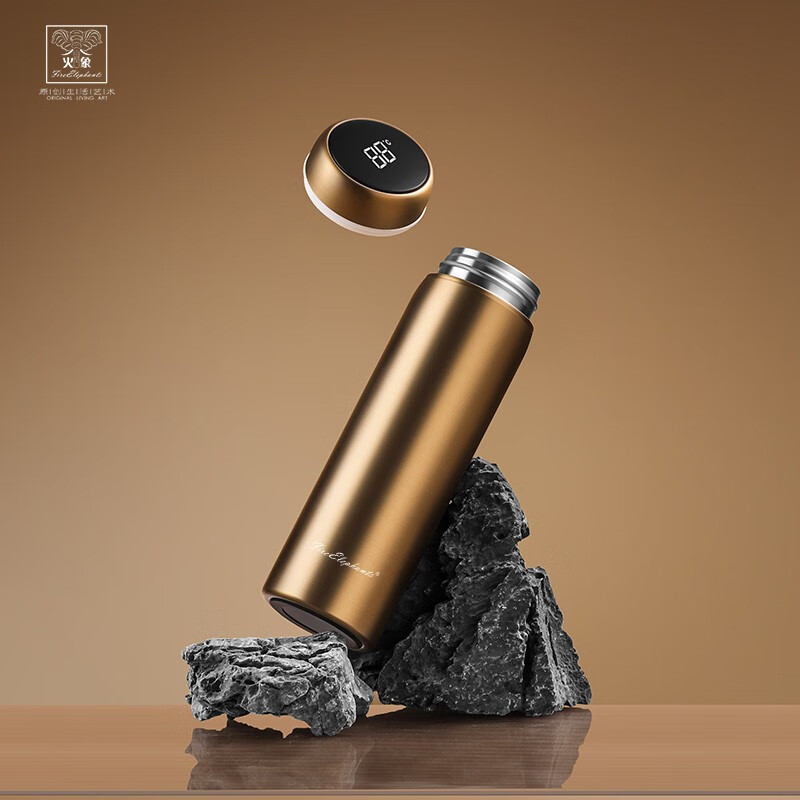 火象(fire elephants)金爵智能保温杯hxb-bw0142 金色 500ml
