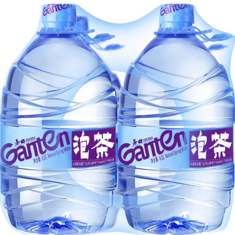 Ganten 百岁山 景田 饮用天然泉水 4.6L*4瓶