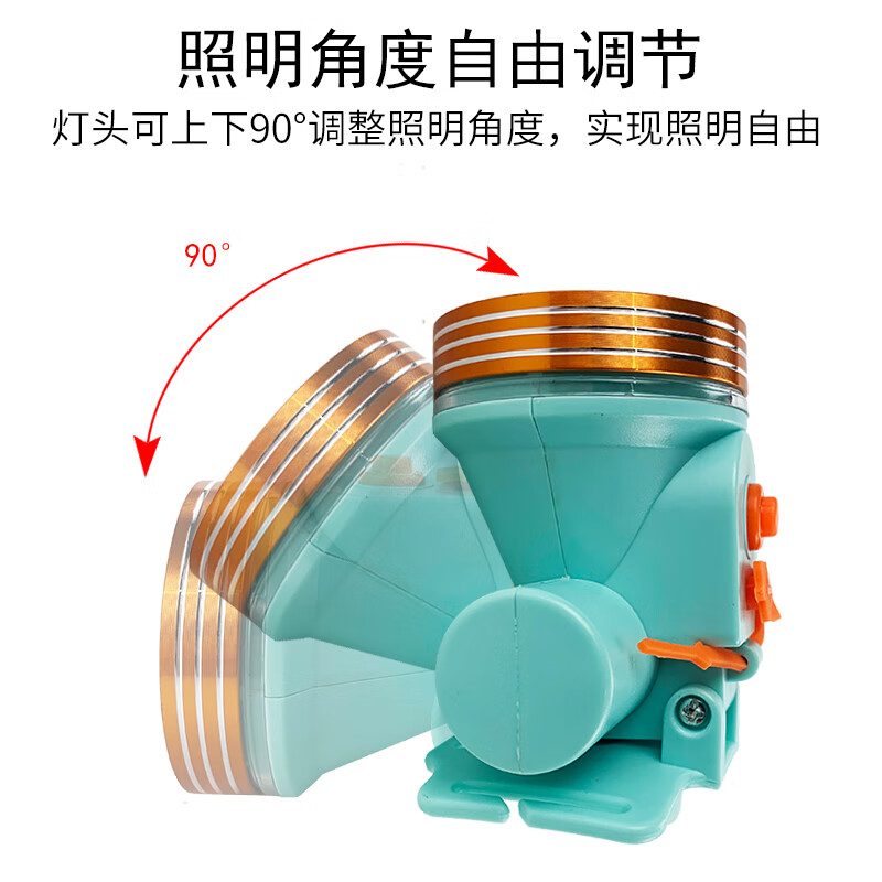 山色 强光头灯超亮远射矿灯户外防水大功率超长续航夜钓鱼巡逻应急 SST03丨电量显示丨续航10-20小时
