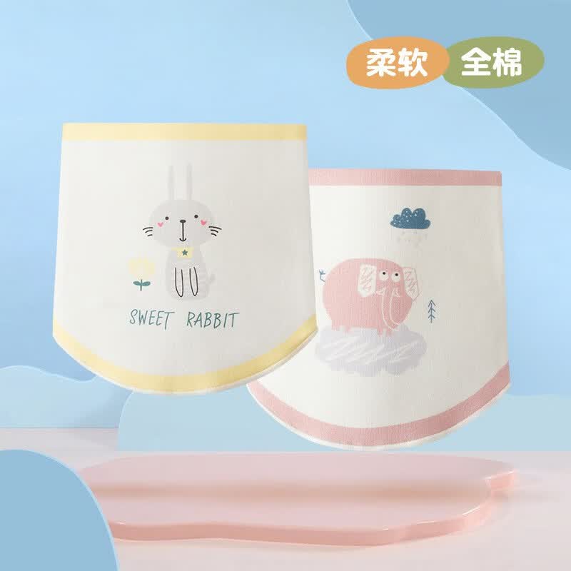 有彩 婴儿无骨精梳棉护肚围宝宝护肚子睡觉神器新生儿半背肚兜四季款 兔子+粉象（双层）  S码(适合4-15斤)怎么看?