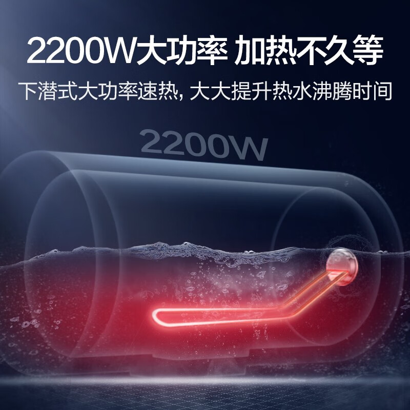 海尔（Haier）50升电热水器2200W大功率 专利防电墙 金刚三层胆 钼金加热管 EC5001-B1 *