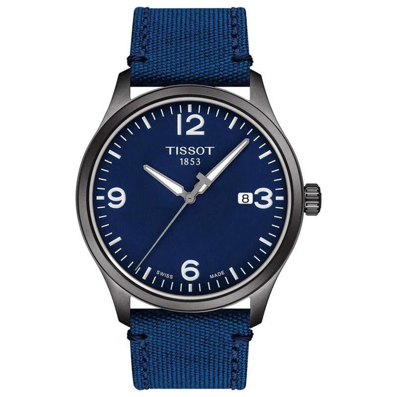 天梭(tissot)瑞士表gent xl 系列 石英表 夜光日期显示多功能男士时尚