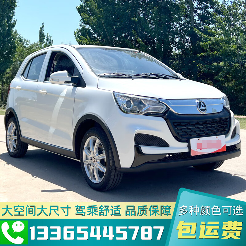 新款鸿日s1pro油电两用电动汽车成人全封闭铁壳大款大空间老头乐接送