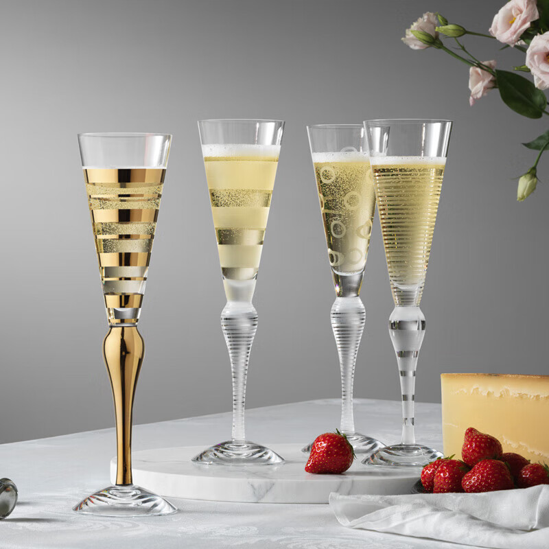 欧瑞诗(Orrefors) 进口手工水晶玻璃酒杯Clown小丑香槟杯创意酒杯礼物套装 2只 香槟杯-21cl-装