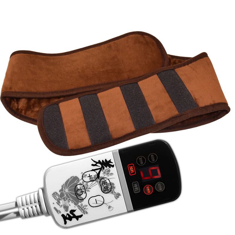 旭艾堂 电热艾灸海盐两用护腰宝保暖护腰带 腰间盘发热加热敷宫胃腰器具 海盐艾灸护腰（配艾绒包+海盐包）