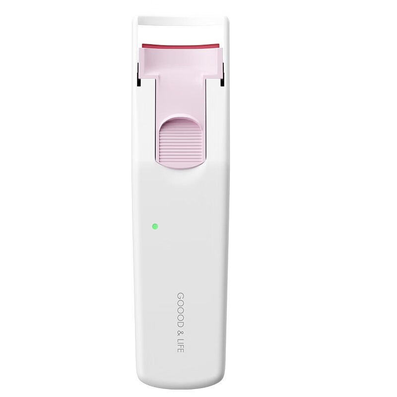古迪電熱燙睫毛卷翹器加熱睫毛夾女卷翹持久定型電動(dòng)卷燙不傷睫毛 1支 粉白