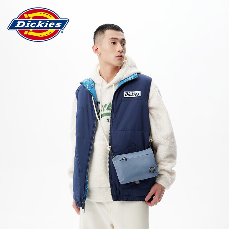 Dickies斜挎包 男女情侣简约迷你斜挎包DK009622 中国蓝