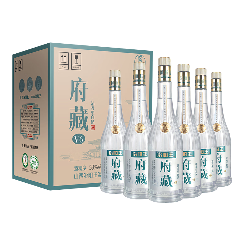汾阳王 老味道 42%vol 清香型白酒 475ml*12瓶 整箱装