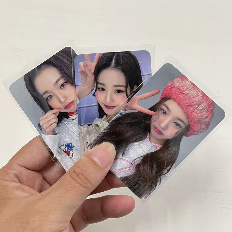 绿野客新款张元英小卡izone韩女团ive联名樱桃周边限量签名收藏卡片