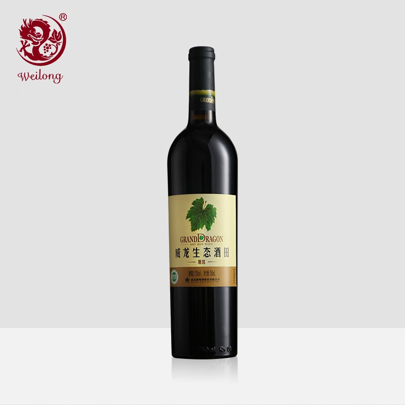 威龙官方店 红酒生态酒田原生级干红葡萄酒750ml赤霞珠商务送中秋礼品 原优750ml*6支整箱