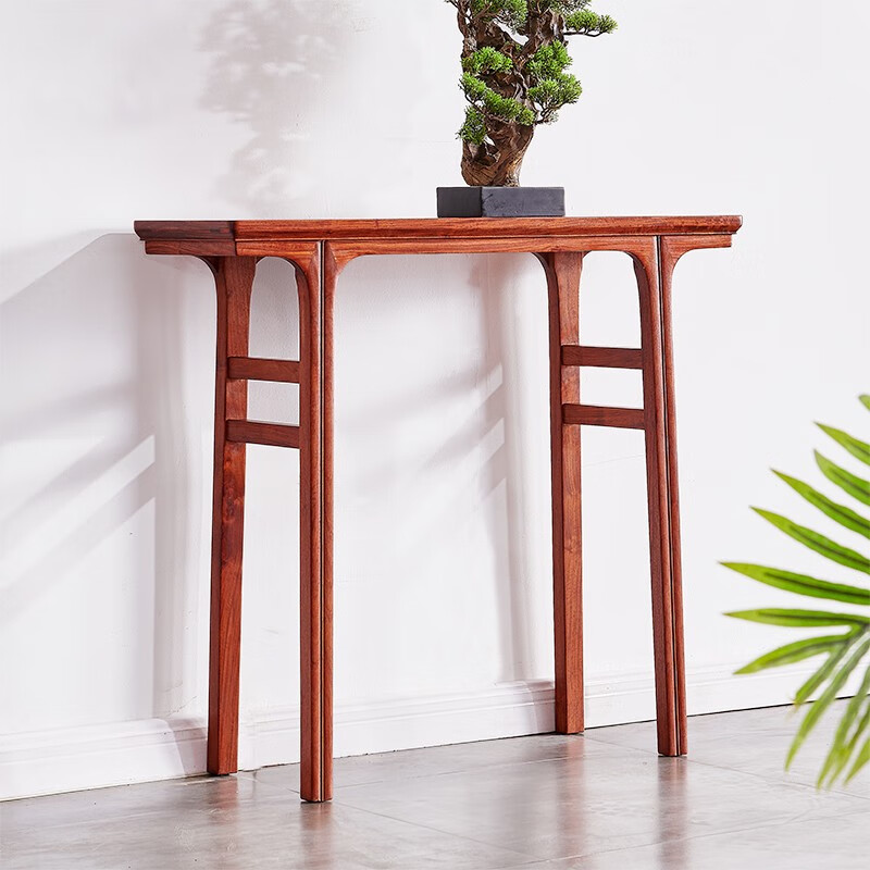 木果果木 红木家具 缅甸花梨(学名:大果紫檀)明式一炷香小案桌 中式