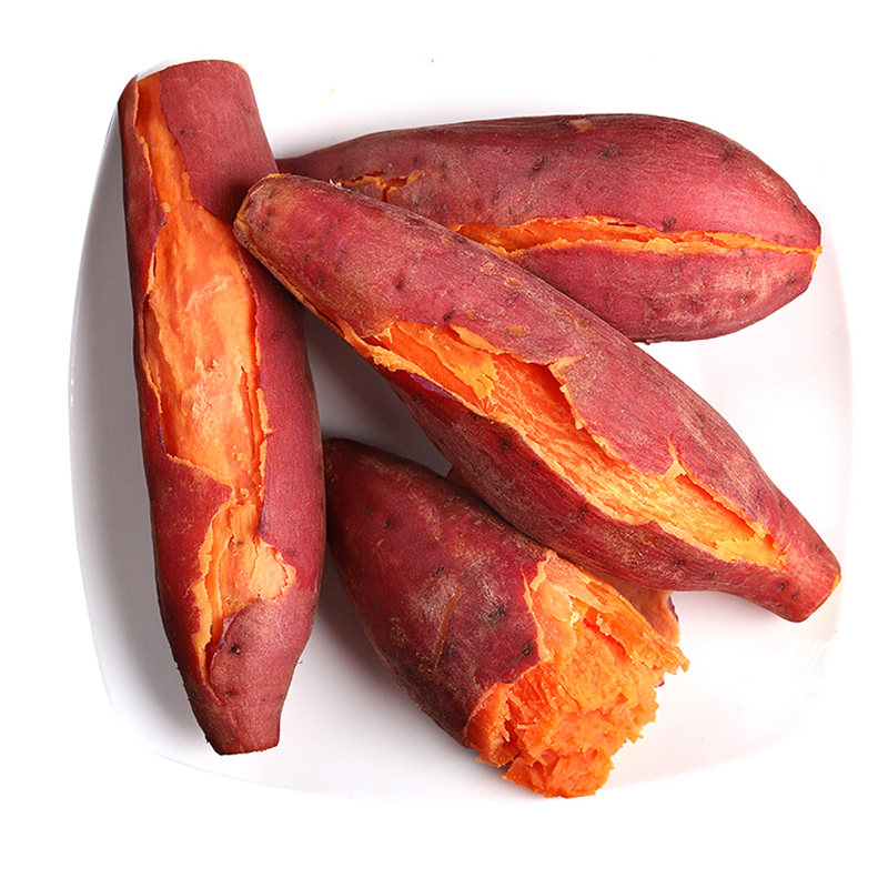 纯真鲜果 国产红薯地瓜 生鲜蔬菜 六鳌蜜薯带箱约5斤装 中果（A1）