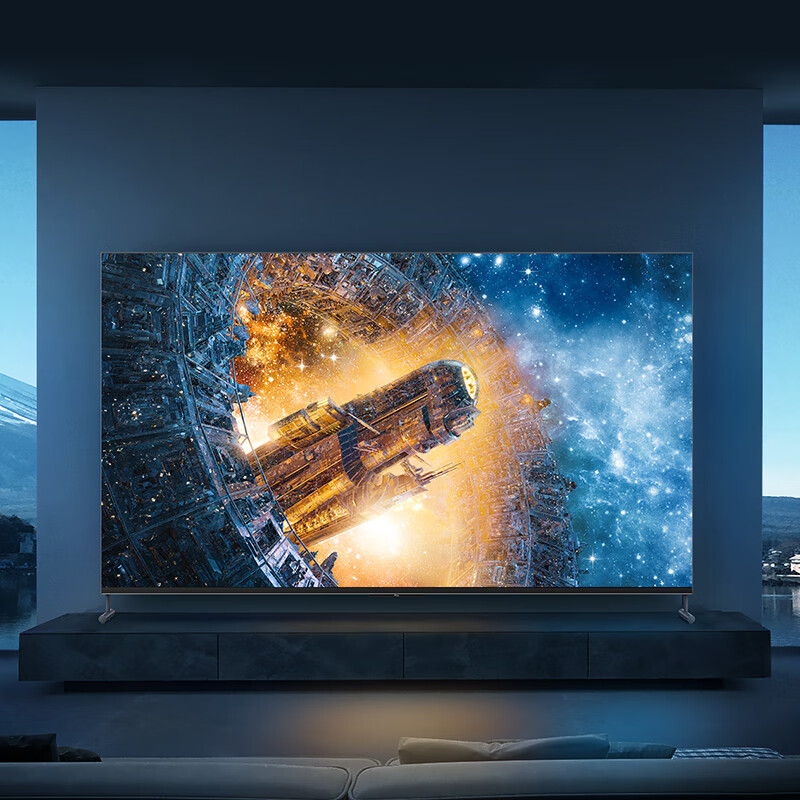 TCL电视 98T7E 98英寸电光蓝游戏电视 144Hz高刷 4+64G 4K超清超薄全面屏 京东小家 巨幕液晶智能平板电视机
