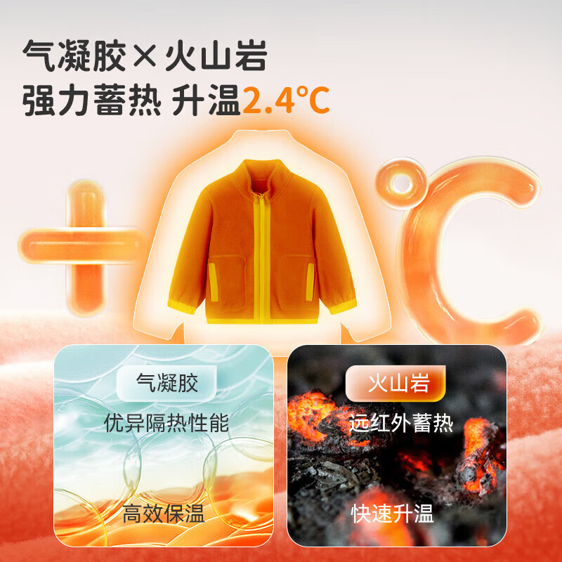 ibaby/英伦宝贝儿童秋冬蓄热颗粒绒外套加厚保暖7A级防螨立领防风男女 浆果粉 120 (推荐身高115-125cm)