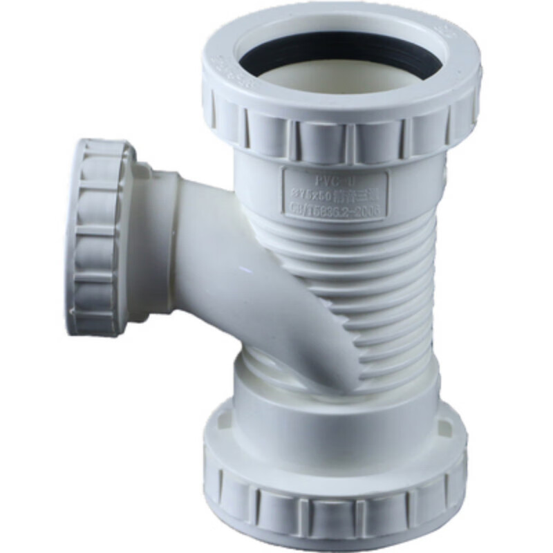 排水管配件消音螺旋三通平面立体伸缩节接头 160*160mm