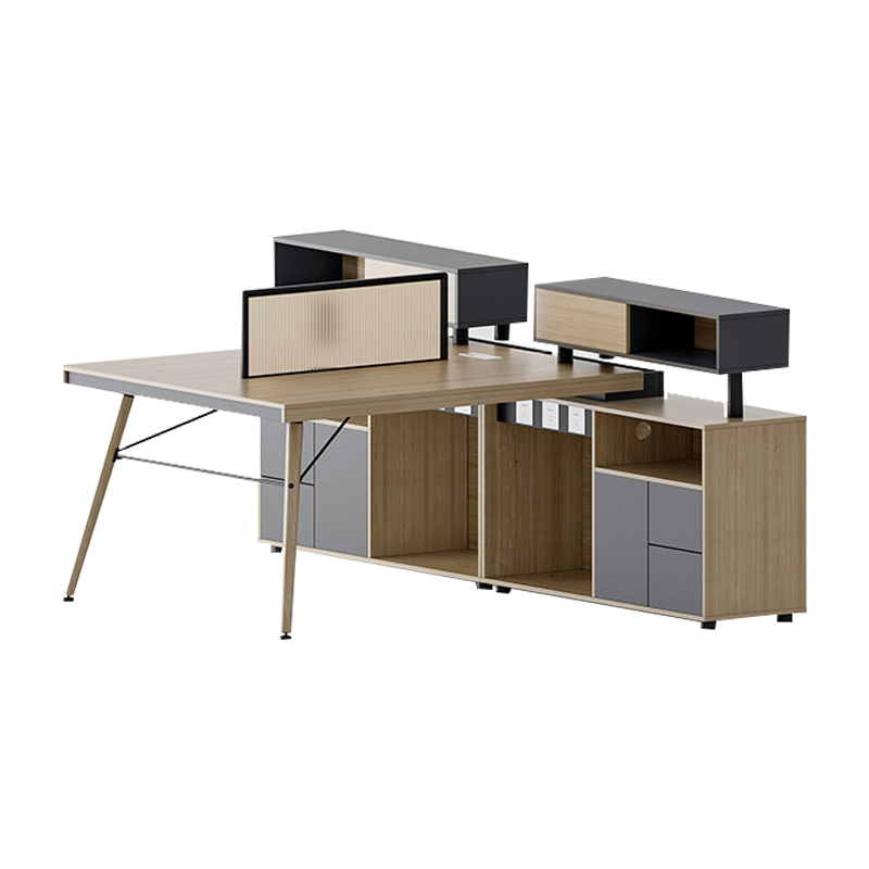 沃霖职员办公桌椅组合财务桌工位屏风四人位员工卡座办公室北欧双人桌 1.2米2人位 常规