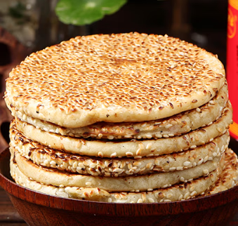 鲜有志重庆特产开县冰薄月饼1盒传统中秋礼盒装开州月饼老式芝麻麻饼