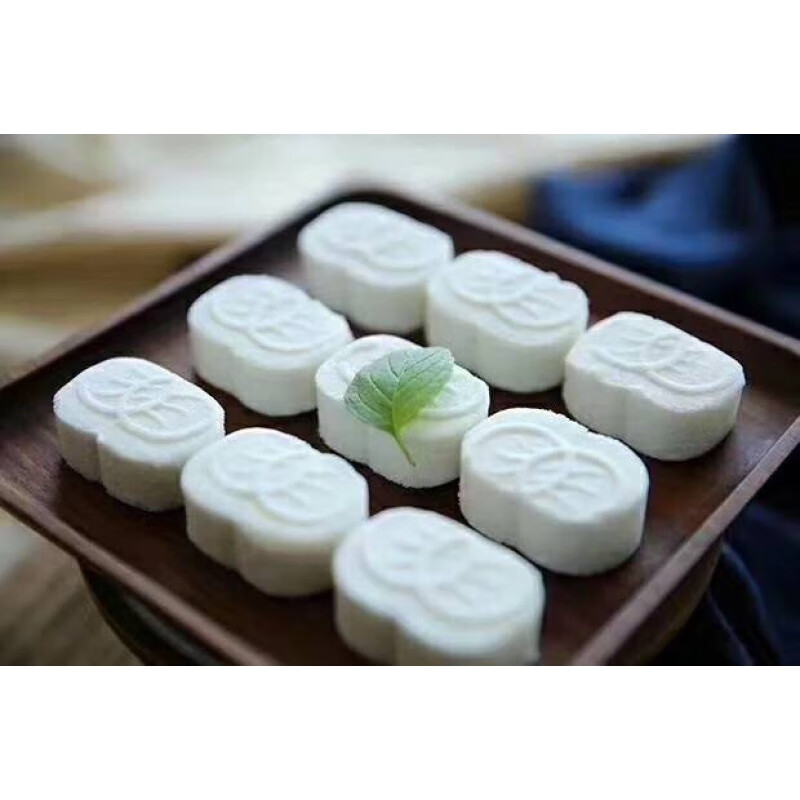 宜享健康浙江特产美食传统老式手工糕点糯米糕清凉糕薄荷糕云片糕 雪