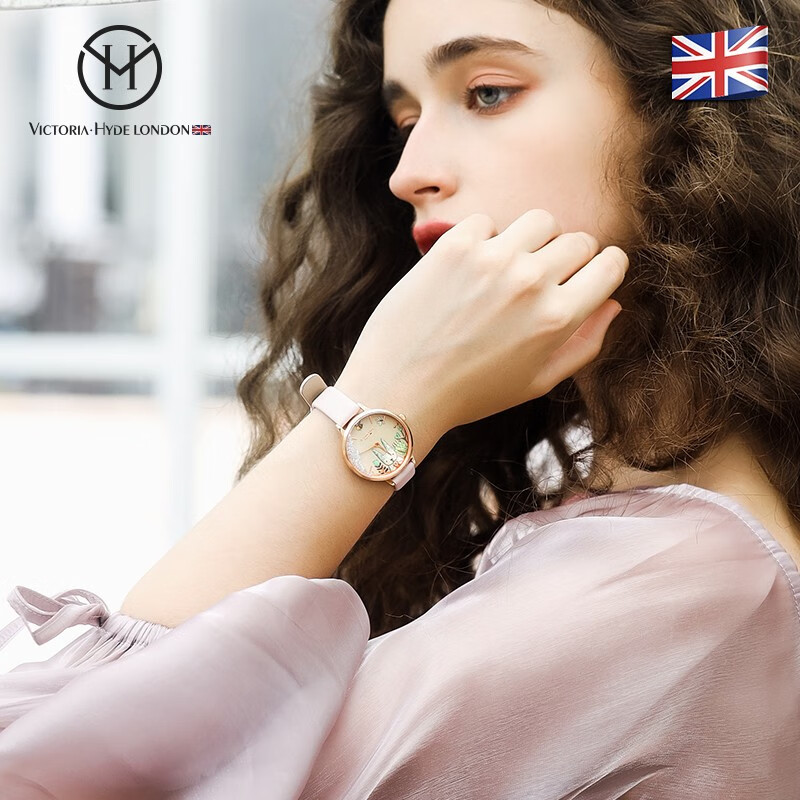 VICTORIA HYDE 女士手表森林童话公主风vh女表卡通学生个性石英腕表维多利亚海德送女生礼物 钢带款