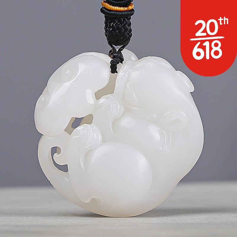 snqp和田玉羊脂玉白玉貔貅手把件男玉石把件如意貔貅随身 意 意貔貅