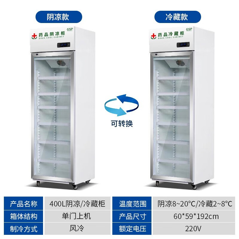 新款药品冷藏柜阴凉柜医院用冰箱药店展示柜立式冰箱GSP认证药品柜海禄 单门400L铝合金使用感如何?