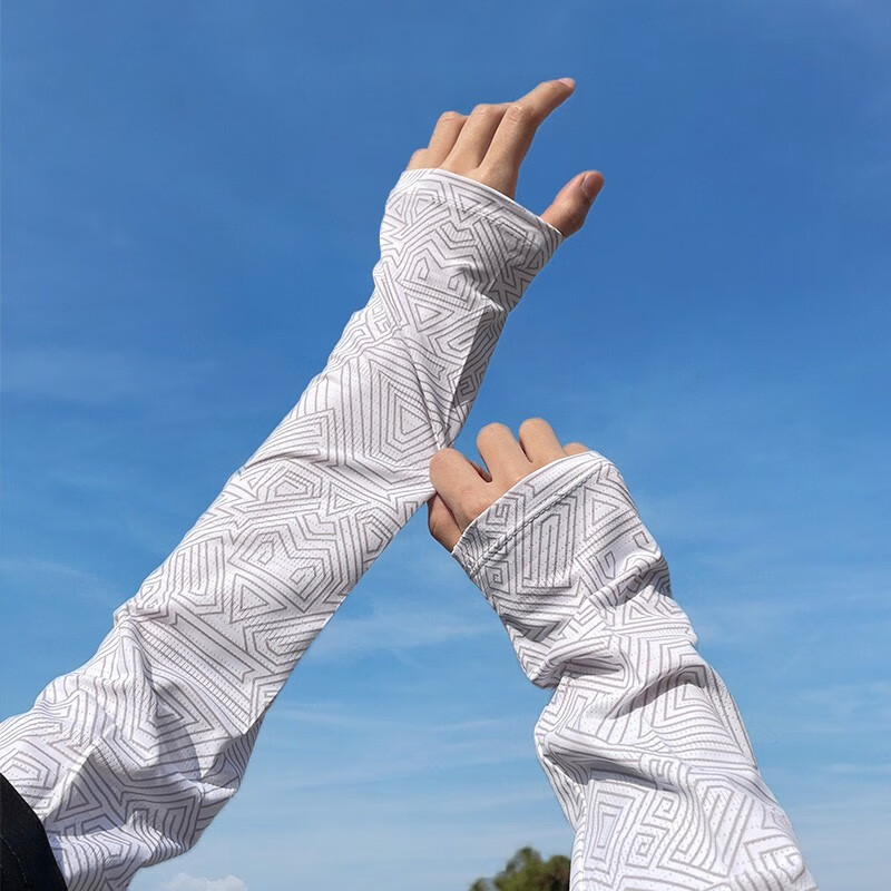 逐港冰袖防晒袖套男夏季宽松冰丝套袖防紫外线开车骑行手袖女手臂薄款