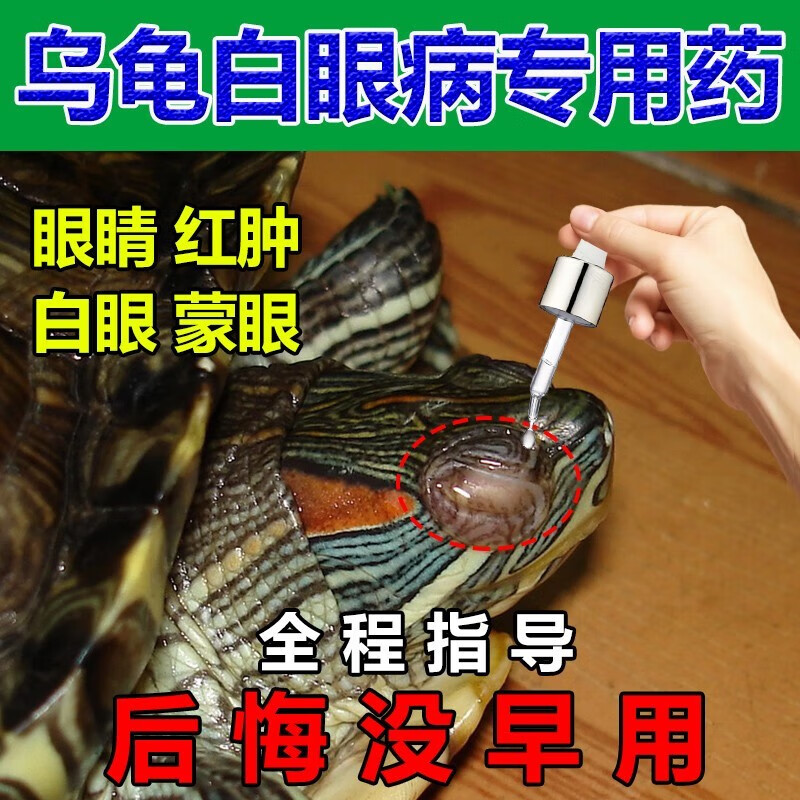 瑞邦乌龟白眼病专用药乌龟眼睛红肿白眼蒙眼凸起消炎杀菌清眼剂龟益康