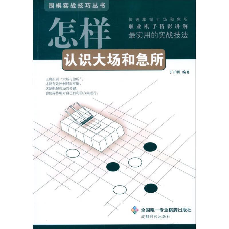 围棋实战技巧丛书-怎样认识大场和急所 丁开明【正版】