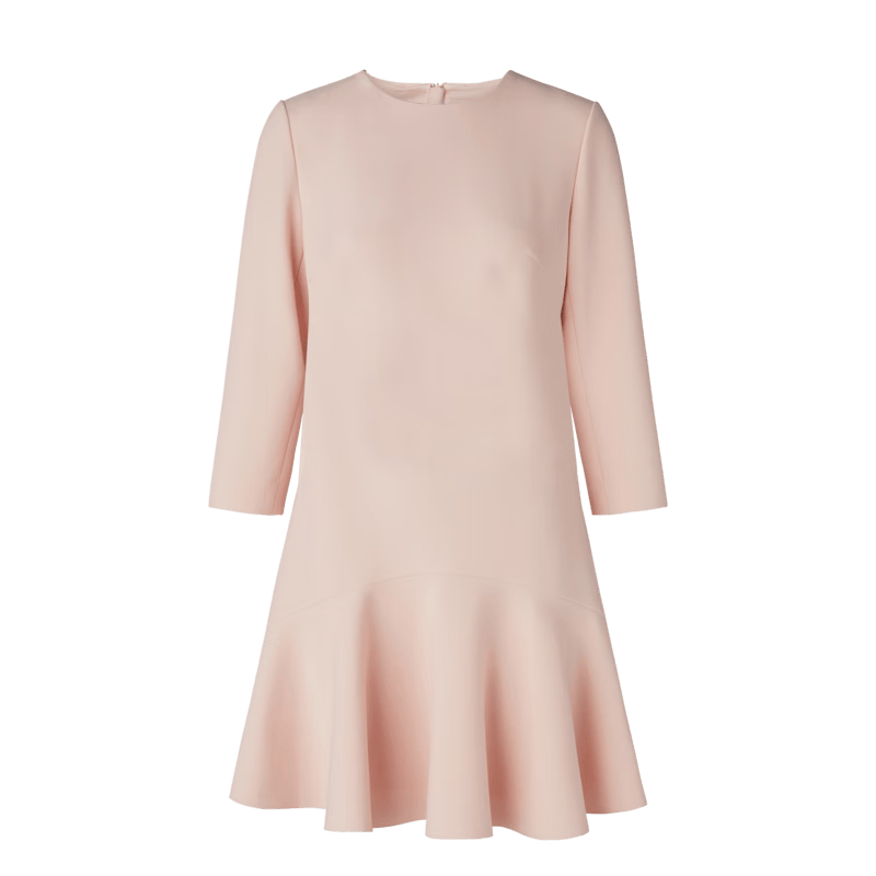 PORTS寶姿女裝春夏款優(yōu)雅柔美風長袖短款連衣裙SD8D057KWQ031 淡粉 L (8)