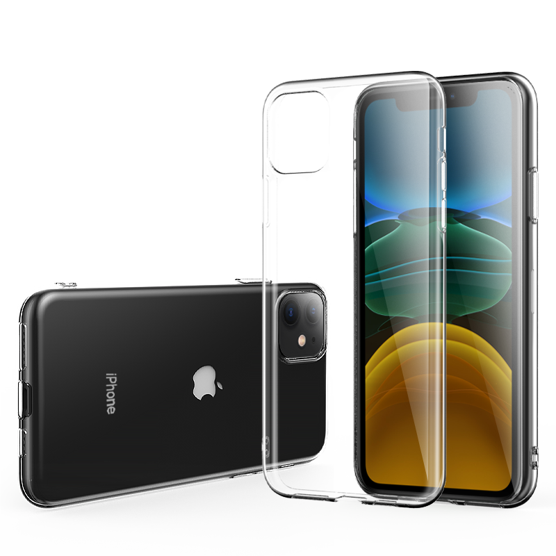 ESCASE 苹果11手机壳iphone11保护套 全包防刮防摔软壳透明软壳适用于苹果11透明100007968827