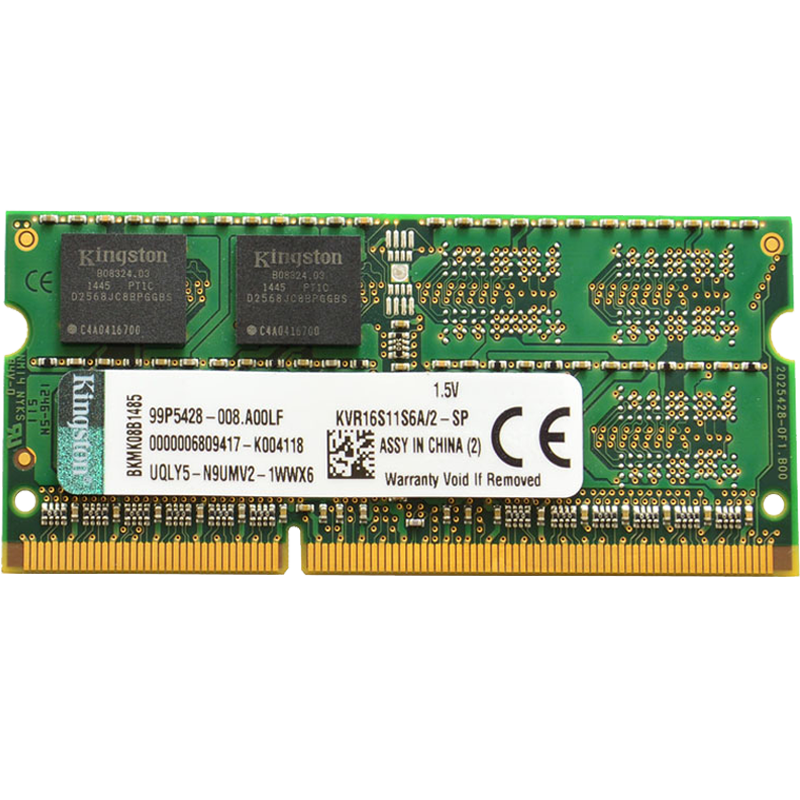 金士顿（Kingston） DDR3 1600 2G/4G/8G 笔记本内存条 兼容1333 DDR3 1600 2G 笔记本内存 常压