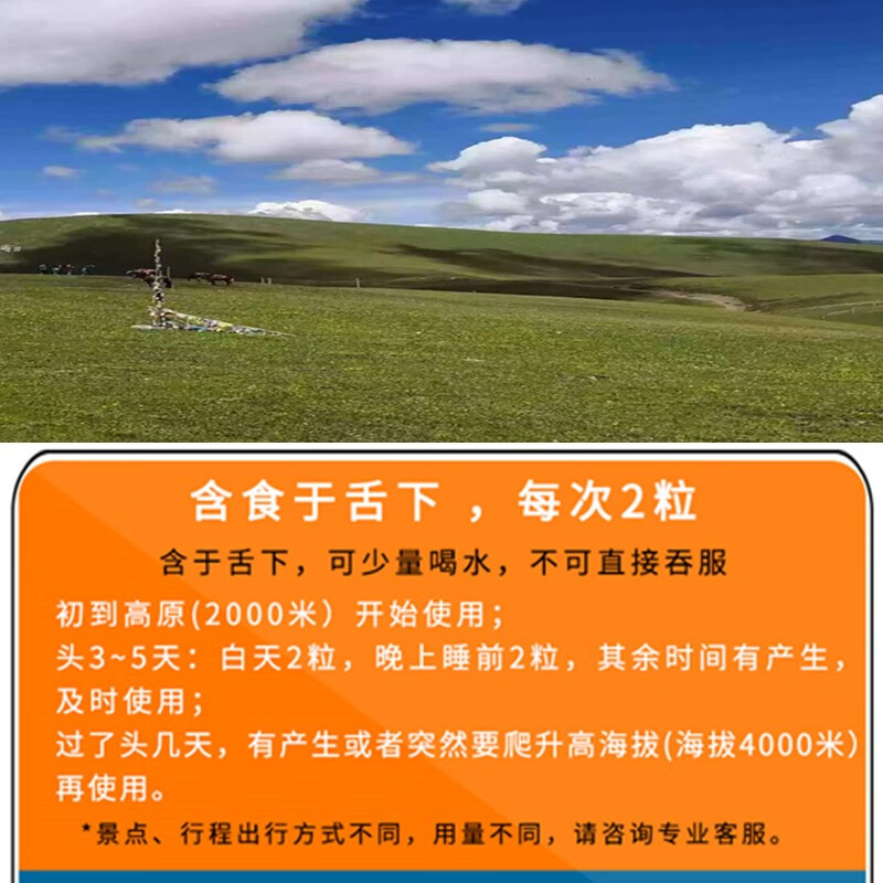 速达养口含片6粒速达氧西藏拉萨稻城亚丁云南玉龙雪山高原反应药房同售抗高反旅游可配合红景天胶囊口服液 2盒装