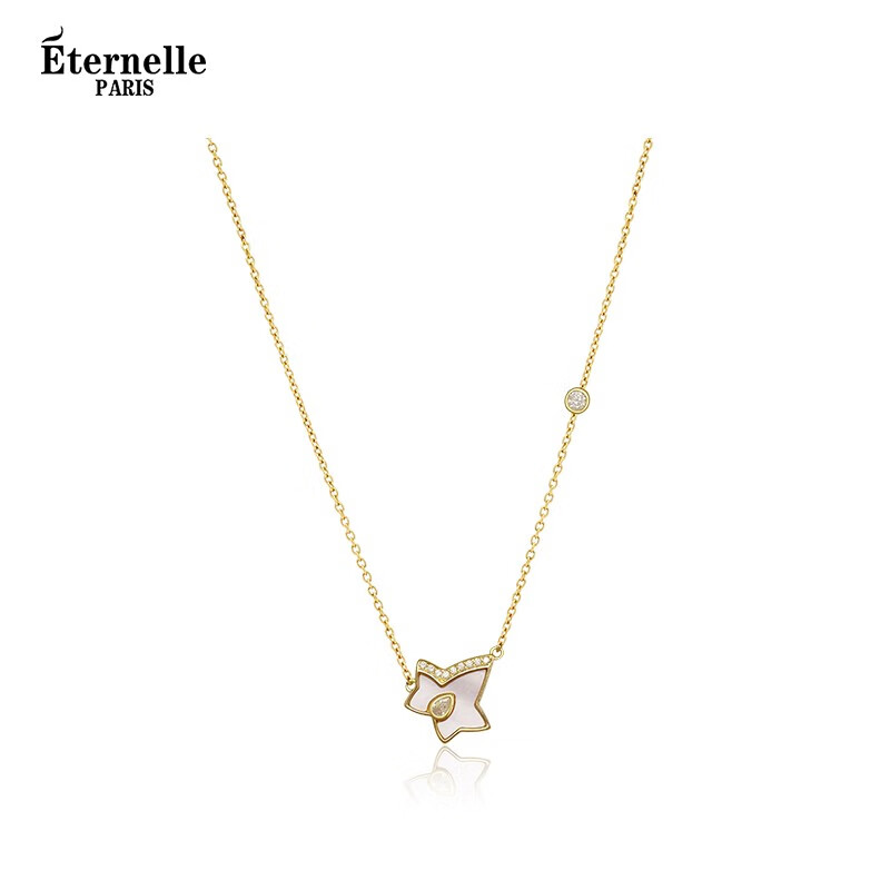 eternelle法国永恒常青藤项链轻奢小众设计高级优雅气质女锁骨链 璀璨