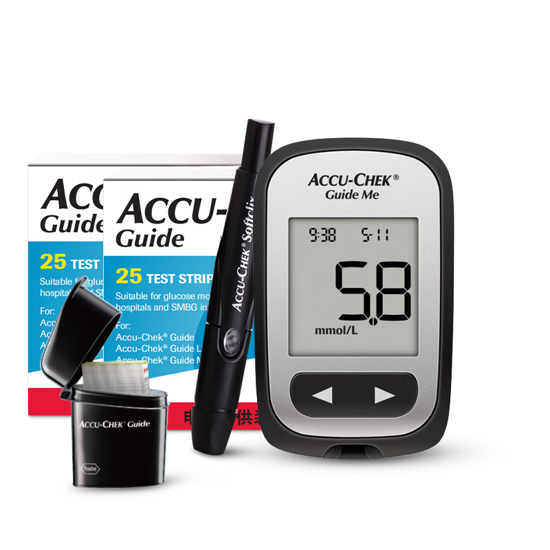 鱼跃yuwell血糖仪582糖尿病医用测血糖仪100片血糖试纸100支采血针