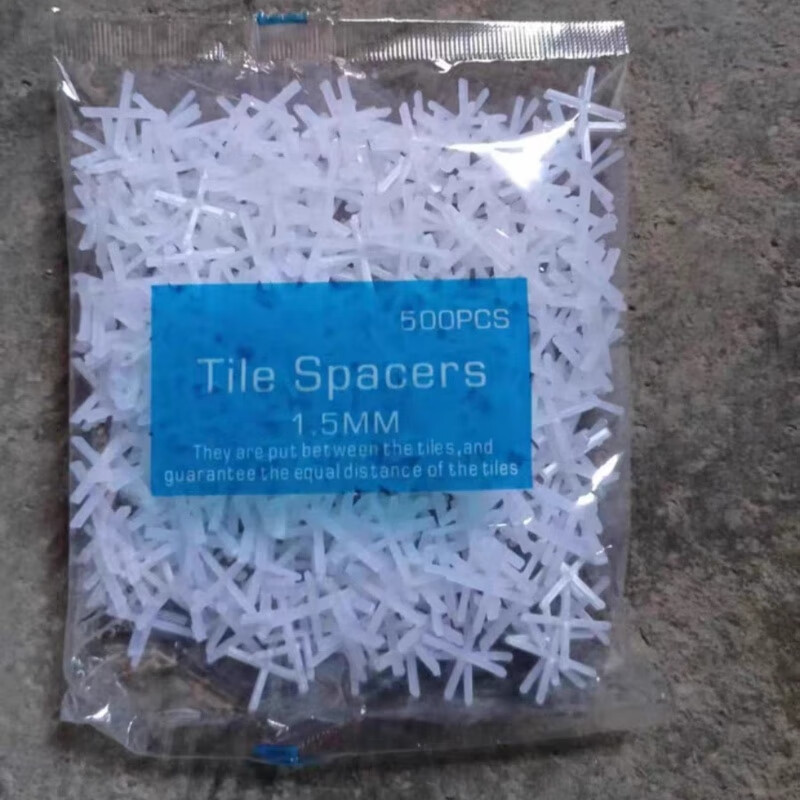 瓷砖十字架贴砖十字卡胶粒瓷砖卡子1.5mm2mm留缝卡子塑料十字卡 1.