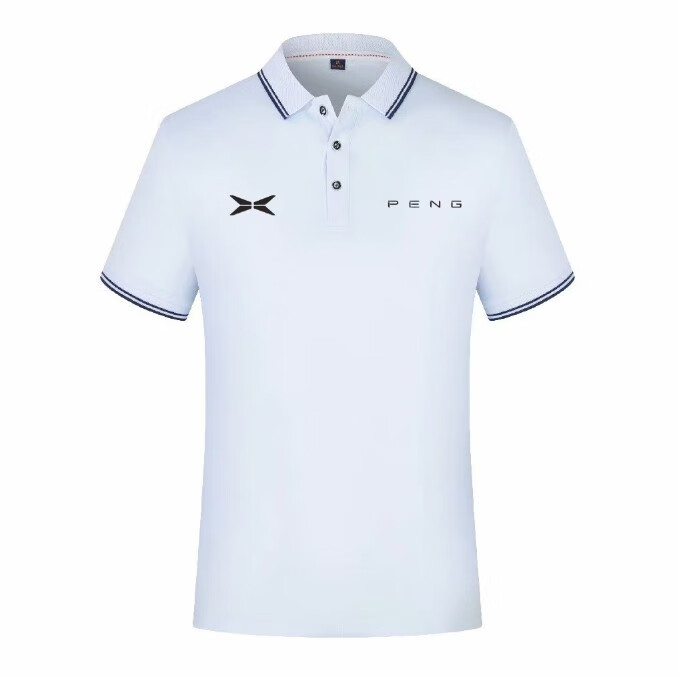 筝宁小鹏工服夏季新款汽车工作服定制4s店短袖t恤翻领刺绣印字logo 速