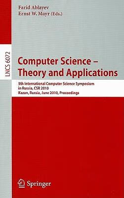 预订Computer Science - Theory and Applications: 5th
