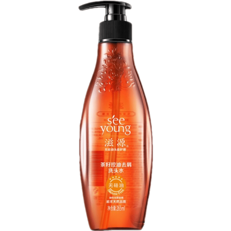 滋源（seeyoung）生姜防脱育发洗发水无患子无硅油控油洗头水膏洗发露轻盈蓬松去屑 水润去屑洗发水265ml送60ml