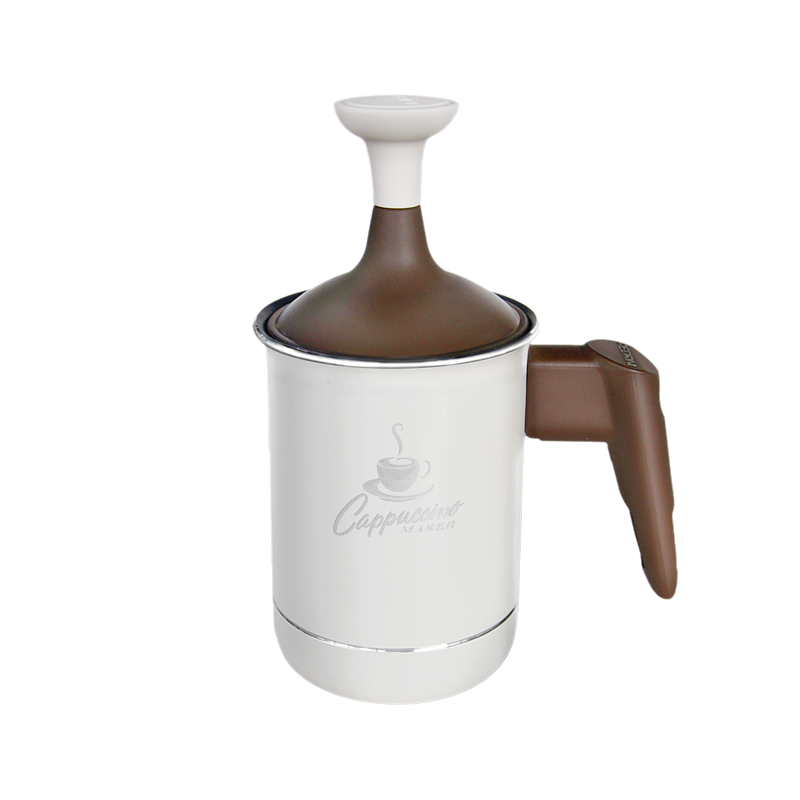 Pedrini意大利进口 手动打奶泡壶 咖啡奶泡杯可加热500ml 家用双层打奶泡器 500ml