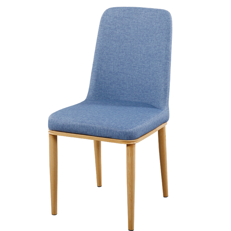 田门前 现代简约家用靠背椅子北欧餐桌椅美甲懒人经济型酒店餐厅简易椅 皮革款-浅木纹腿-绿色