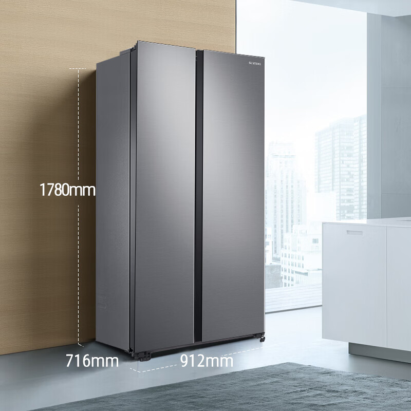 三星（SAMSUNG）655升双开门冰箱 大容量对开门电冰箱 全环绕气流 风冷无霜变频RS62R5007M9/SC 银