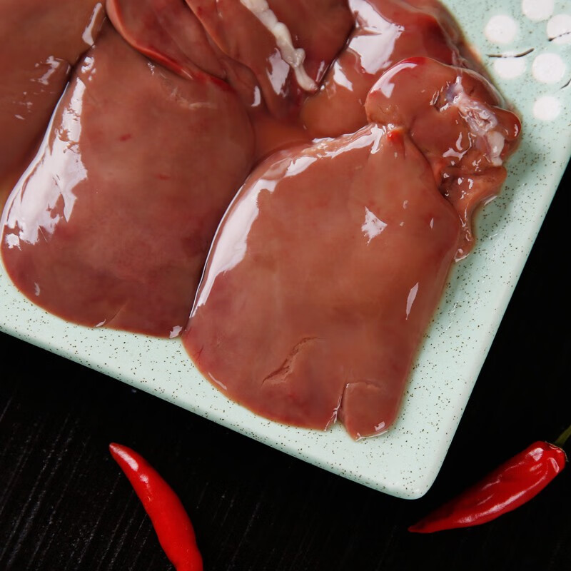 益客鸭肝新鲜冷冻生鸭肝2斤  冷鲜鸭肝鸭内脏下货卤味  清真食品