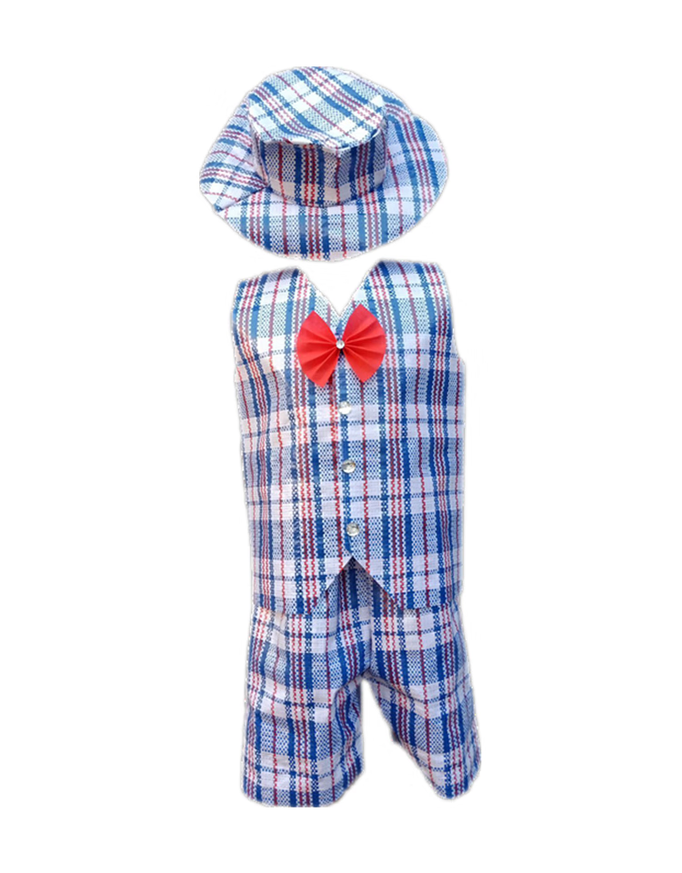 紫矜芙六一环保服装儿童子走秀环保套装幼儿园时装秀手工男孩表演衣服