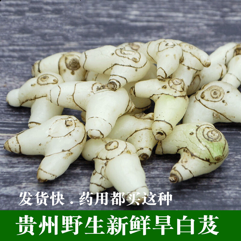 贵州药用野生白芨新鲜可种中药材旱小白鸡百及500克京東i自營