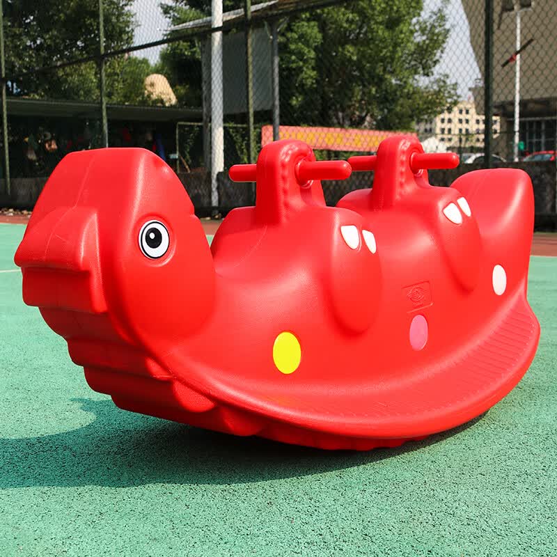 尚学季幼儿园动物跷跷板塑料翘翘板户外儿童玩具游乐场设备宝宝体育